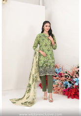 Haliyah Embroidered Digital Printed Lawn Collection'25 by Tawakkal D-03
